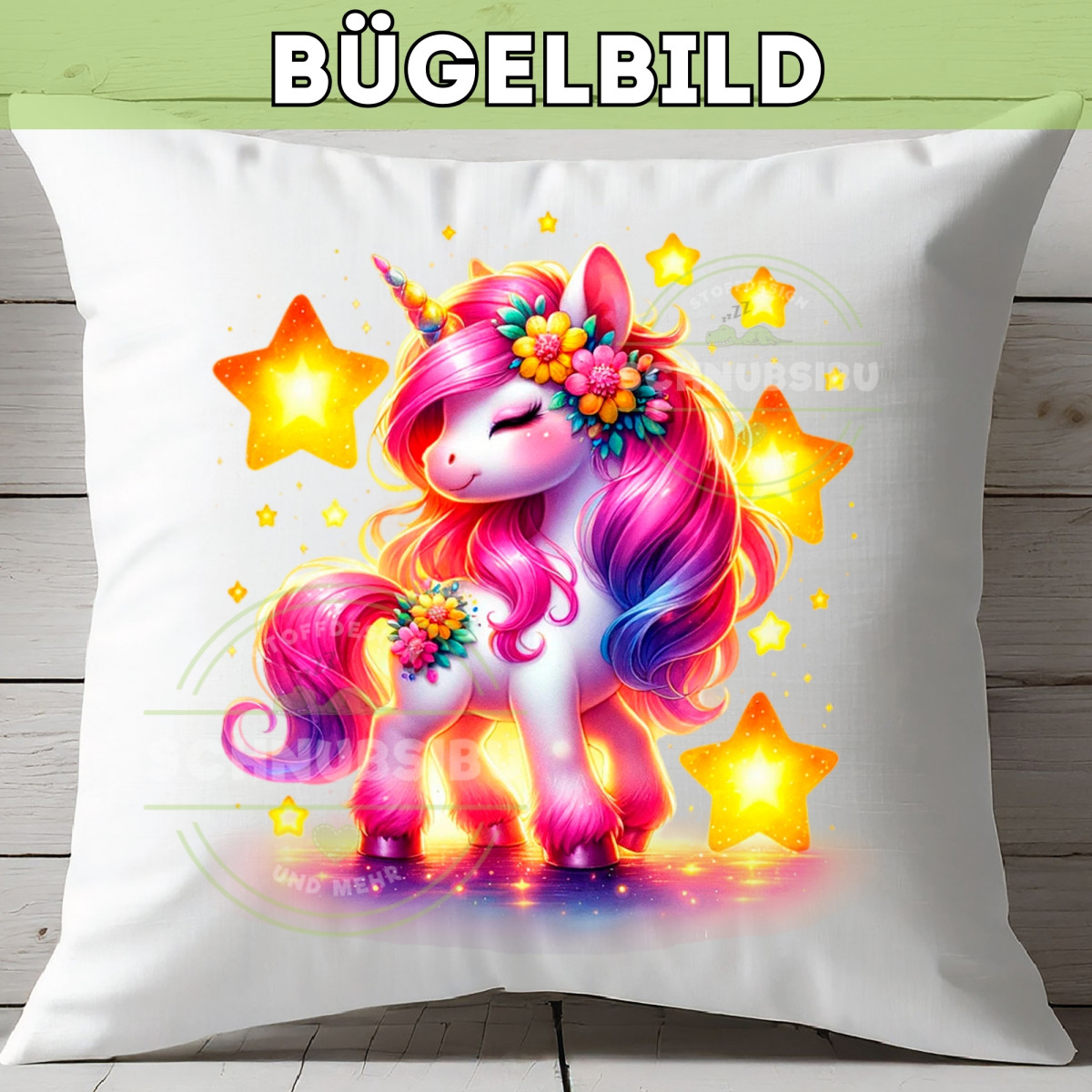 Bügelbild Einhorn Stern Edition Nr. 2
